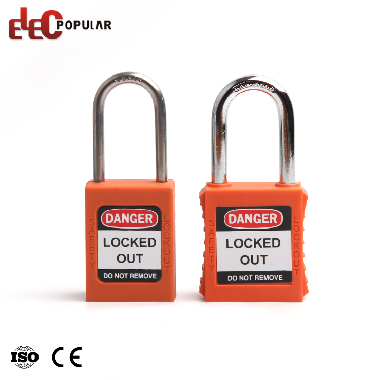 Cadenas de sécurité à manille en acier inoxydable 38 mm en nylon de l'industrie en vrac