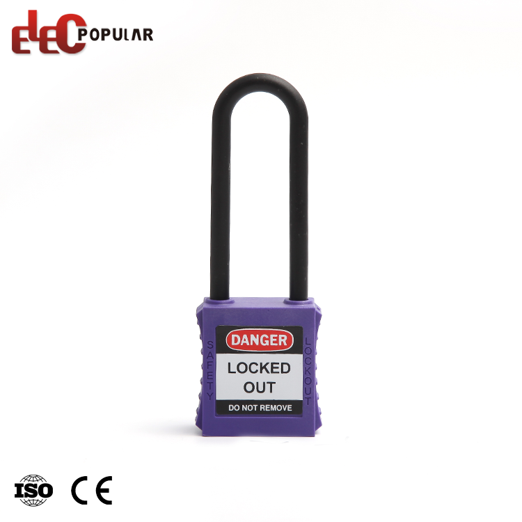 Achat en gros d'un cadenas de sécurité isolant à longue anse en acier de haute qualité