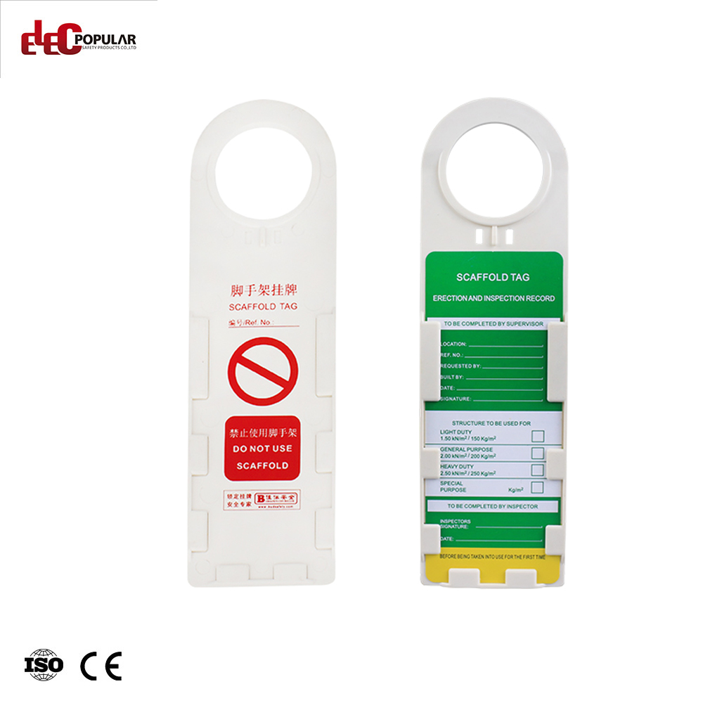 Verrouillez les étiquettes de sécurité d'érection d'inspection d'échafaudage de kits d'étiquettes pour la sécurité
