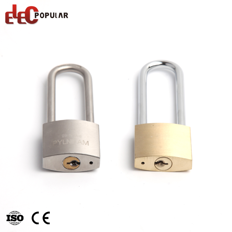 Cadenas de sécurité en laiton à manille longue de 76 mm de haute qualité
