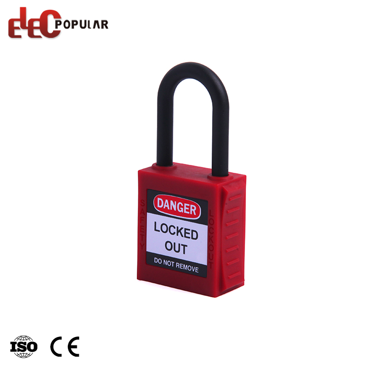 Gros 38mm Hauteur Manille PA Nylon Verrouillage Corps Isolation Cadenas De Sécurité
