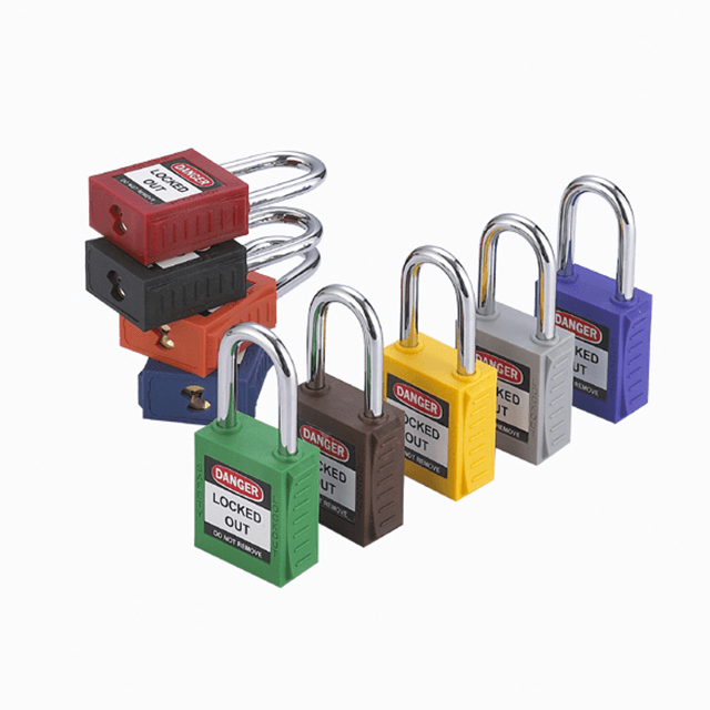Cadenas de sécurité à serrure en acier court Silm avec clé