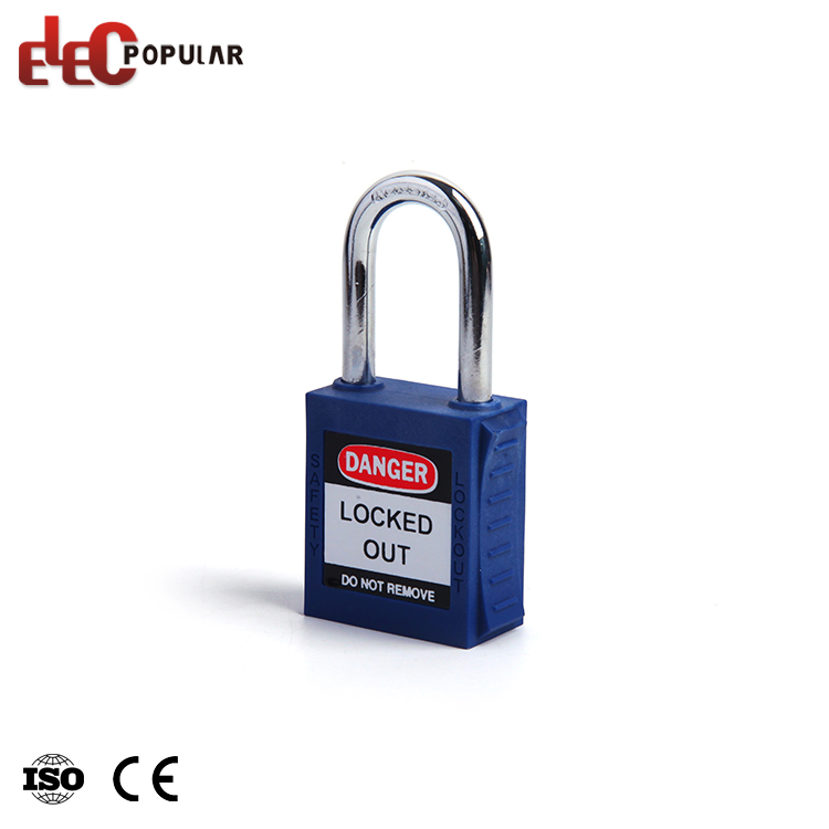 Cadenas de sécurité à serrure en acier court Silm avec clé